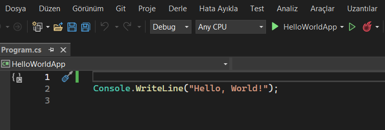 Hello World Uygulaması | C# ile Console Uygulamalarına Giriş Hello World Uygulama Oluşturma nasıl olur ilk yazı