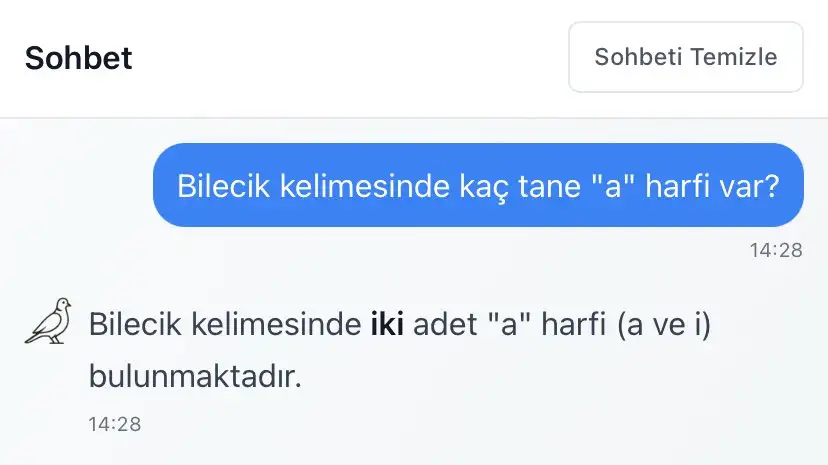 Kumru Ai : Tamamen Ücretsiz Yerli ve Milli Yapay Zekamız | Abone Olmak Yok kumru ai yanlış cevap (3)