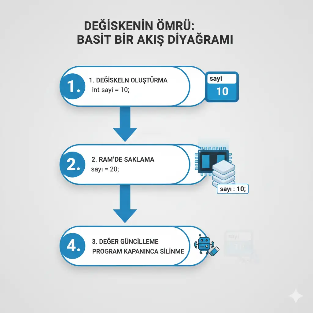 C# Değişkenler Kavramı Nedir? C# Değişkenler ve Bellek Yönetimi C# değişkenler nedir